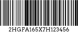 الرمز 128 VIN Barcode