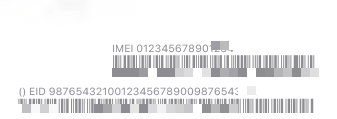 اي فون رمز شريط التسمية على IMEI عدد بابوا نيو غينيا .