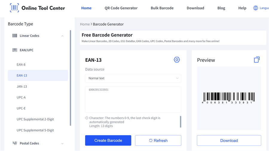 GTIN 13 باركود جينيريو