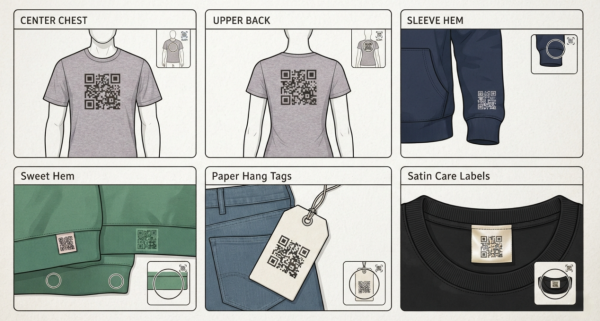 رمز qr على clothi