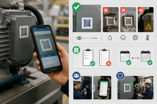 نصائح لتفتيش معدات رمز QR