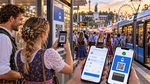 مسح رمز QR للتذكرة