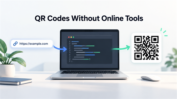 إنشاء رمز QR بدون أدوات على الإنترنت